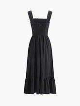 Plissiertes Midikleid mit Schleifendekor